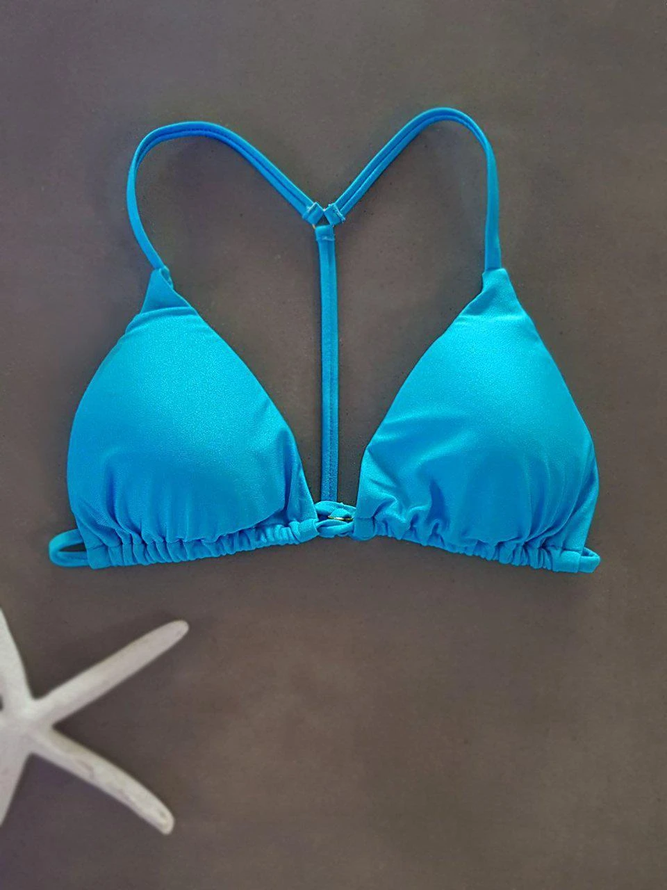 Dollboxx Bambi Y Back String Bikini Top - Blue 1 Dollboxx Bambi Y Back String Bikini Top - Blue