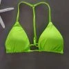 Dollboxx Bambi Y Back String Bikini Top - Lime Green