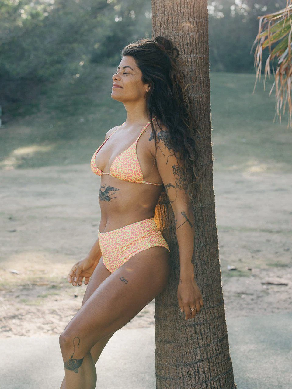 Dollboxx Bambi Y Back String Bikini Top - Savage Yellow/Pink 5 Dollboxx Bambi Y Back String Bikini Top - Savage Yellow/Pink - Image 5