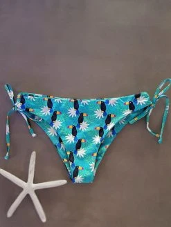 Dollboxx Bobby Classic Drawstring Bikini Bottom - Toucan Party