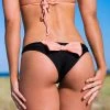 Dollboxx Booty Pop Bow Bikini Bottom - Orange Pop