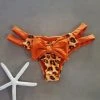 Dollboxx Cheeky Bow Brazilian Bikini Bottom - Fierce/Bronze