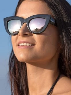 Dollboxx Chloe - Black Pink Rose Sunglasses