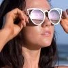 Dollboxx Fleek - White Rose Sunglasses