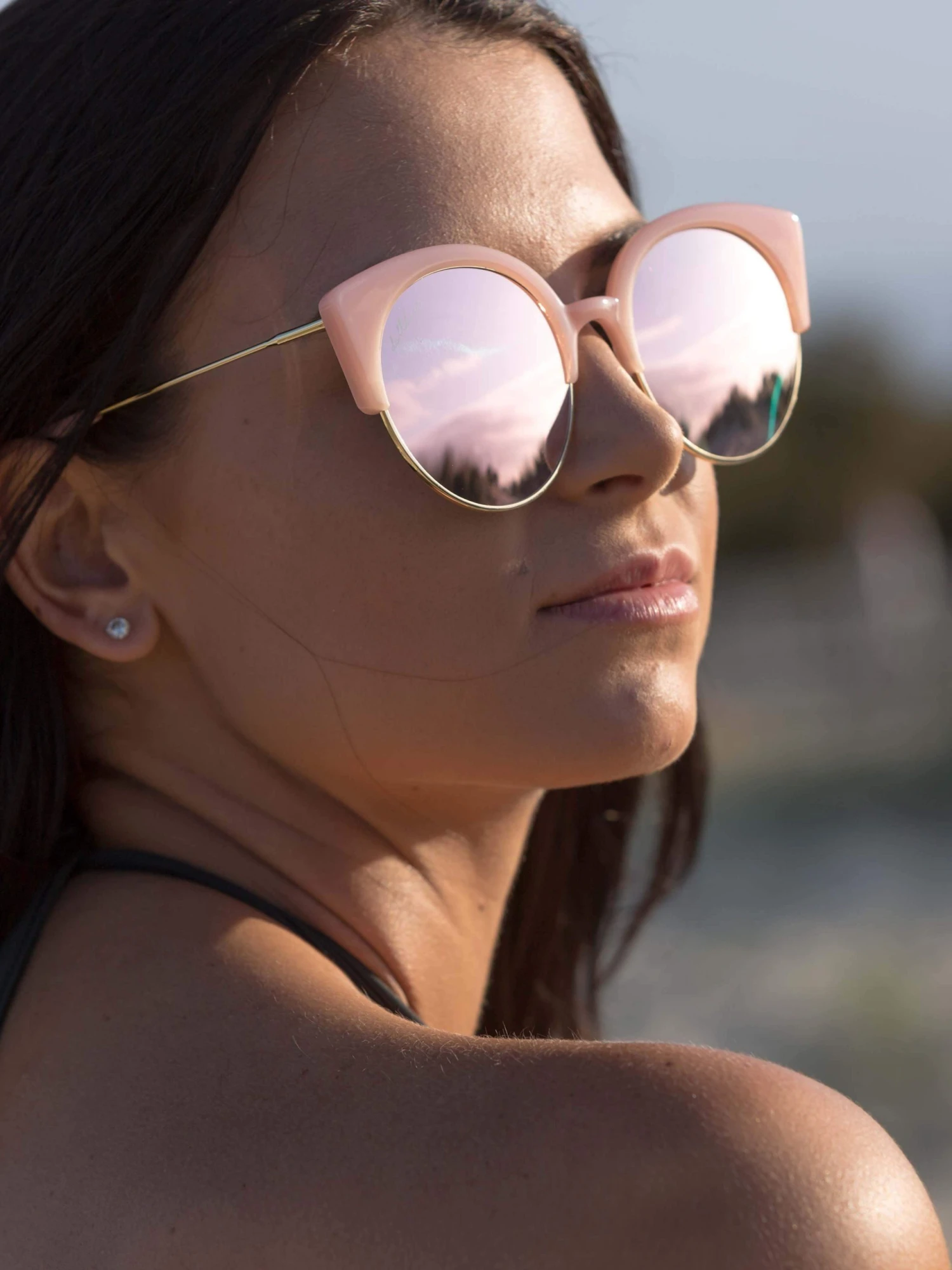 Dollboxx Harper - Pearly Pink Sunglasses 2 Dollboxx Harper - Pearly Pink Sunglasses - Image 2