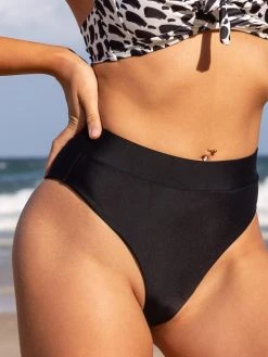 Dollboxx Juicy High Waisted Bikini Bottom - Black -Swimwear Sales Store Juicy High Waisted Bikini Bottom Black Swimwear dollboxx 5 c3e5085c 66ce 4d04 ac9a cce6080d0cae