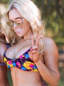 Dollboxx Reversible Adjustable Bralette Bikini Top - Paint Splash -Swimwear Sales Store Reversible Adjustable Bralette Bikini Top Paint Splash Swimwear dollboxx 8 cca7748b 879d 4ffd a5a9 335a7129e208