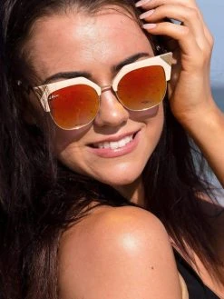 Dollboxx RiRi - Nude Orange Sunglasses
