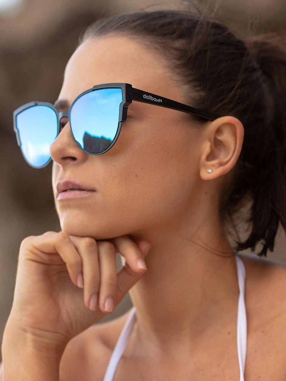 Dollboxx Slay - Blue / Aqua Sunglasses 6 Dollboxx Slay - Blue / Aqua Sunglasses - Image 6