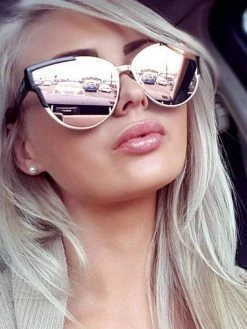 Dollboxx Slay - Rose Gold Sunglasses