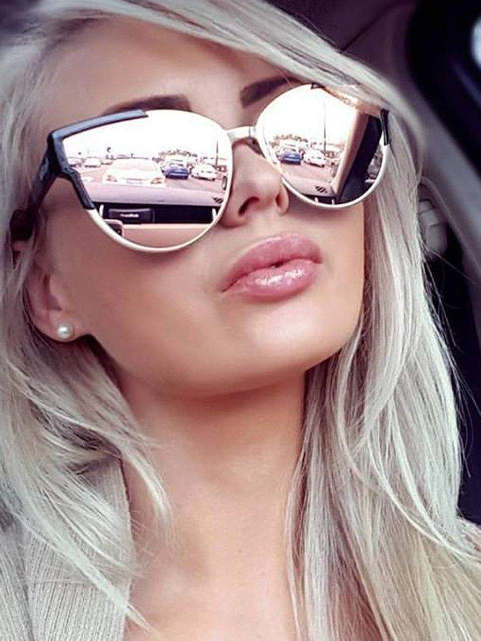 Dollboxx Slay - Rose Gold Sunglasses 1 Dollboxx Slay - Rose Gold Sunglasses