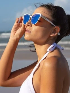 Dollboxx Slay White Luxe - Blue/Aqua Sunglasses -Swimwear Sales Store Slay White Luxe BlueAqua Sunglasses Sunglasses dollboxx 11