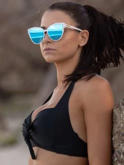 Dollboxx Slay White Luxe - Blue/Aqua Sunglasses -Swimwear Sales Store Slay White Luxe BlueAqua Sunglasses Sunglasses dollboxx 18