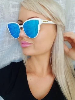 Dollboxx Slay White Luxe - Blue/Aqua Sunglasses -Swimwear Sales Store Slay White Luxe BlueAqua Sunglasses Sunglasses dollboxx 23 33385d9c 802b 4161 9c6f bc607080f3a6