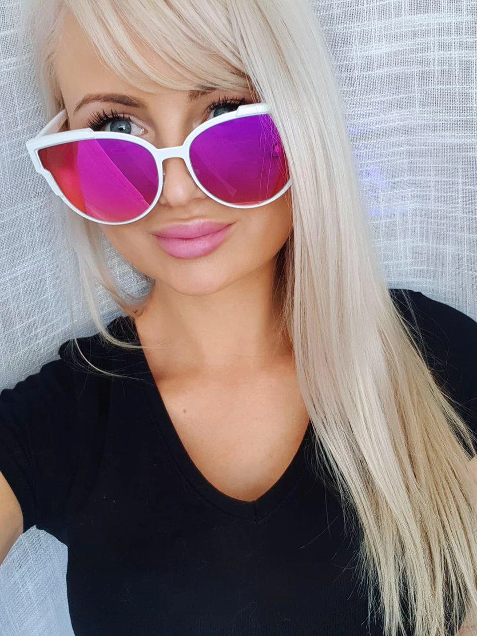Dollboxx Slay White Luxe - Pink/Orange Sunglasses 29 Dollboxx Slay White Luxe - Pink/Orange Sunglasses - Image 29