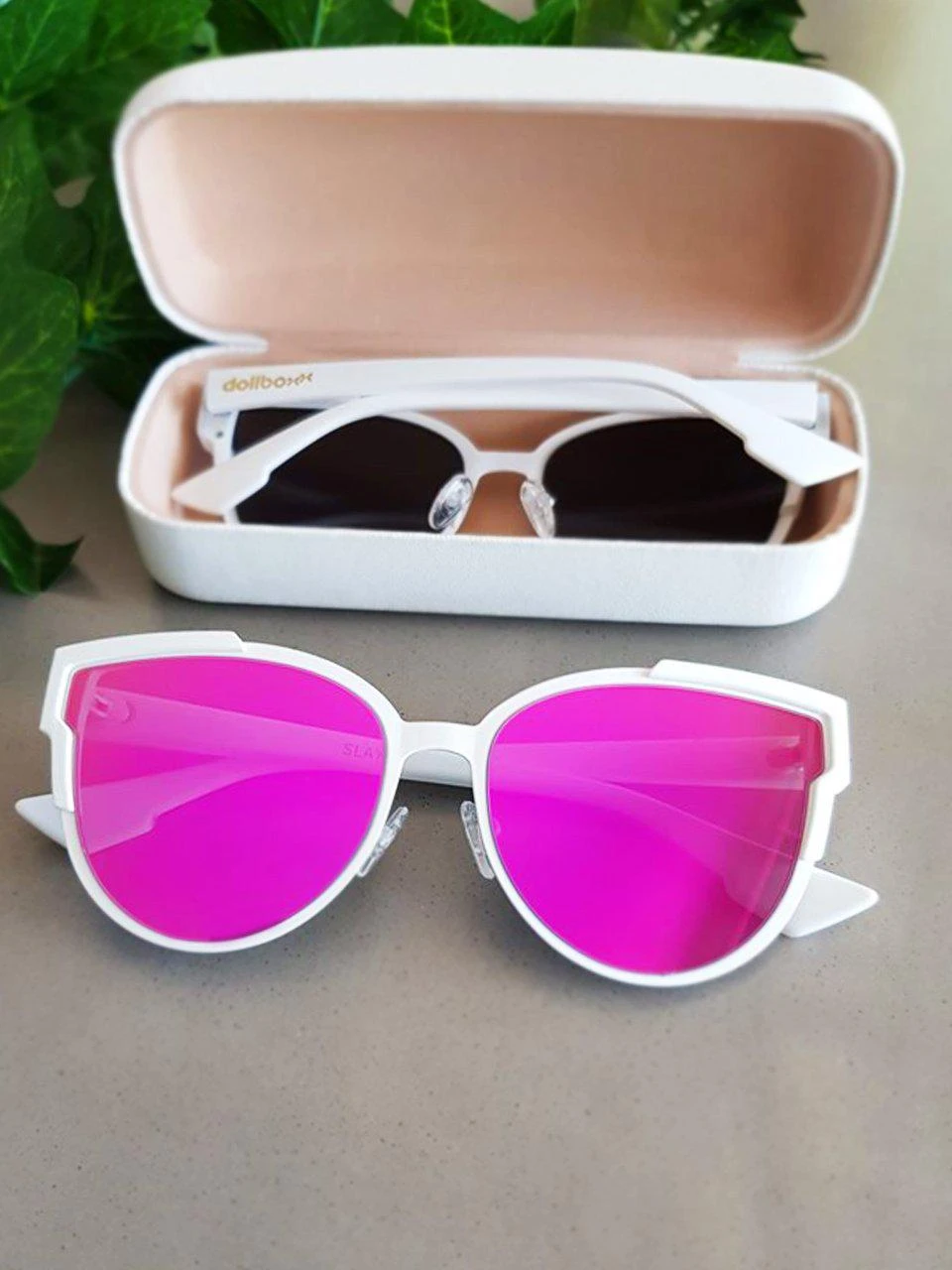 Dollboxx Slay White Luxe - Pink/Orange Sunglasses 31 Dollboxx Slay White Luxe - Pink/Orange Sunglasses - Image 31