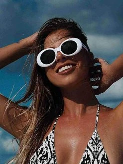 Dollboxx Tiffany - White Sunglasses